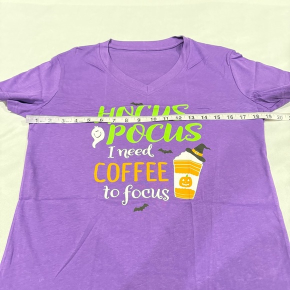 3 T-Shirts with Halloween Pics & Phrases, Purple Red Black Women’s Sz M - Picture 10 of 13